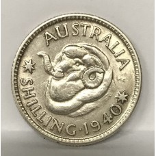AUSTRALIA 1940 .  ONE 1 SHILLING 